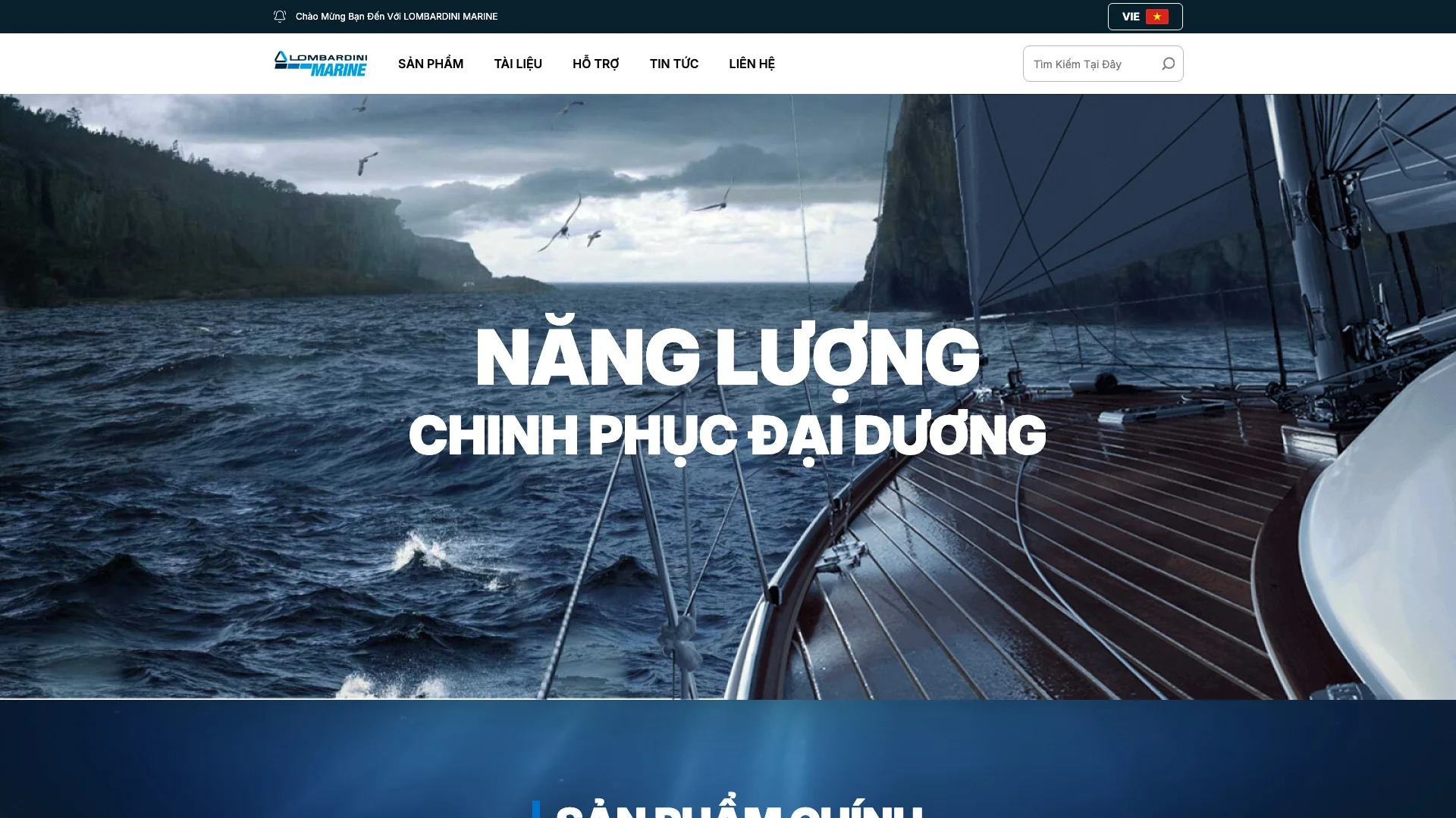 Lombardini Marine Việt Nam production website preview