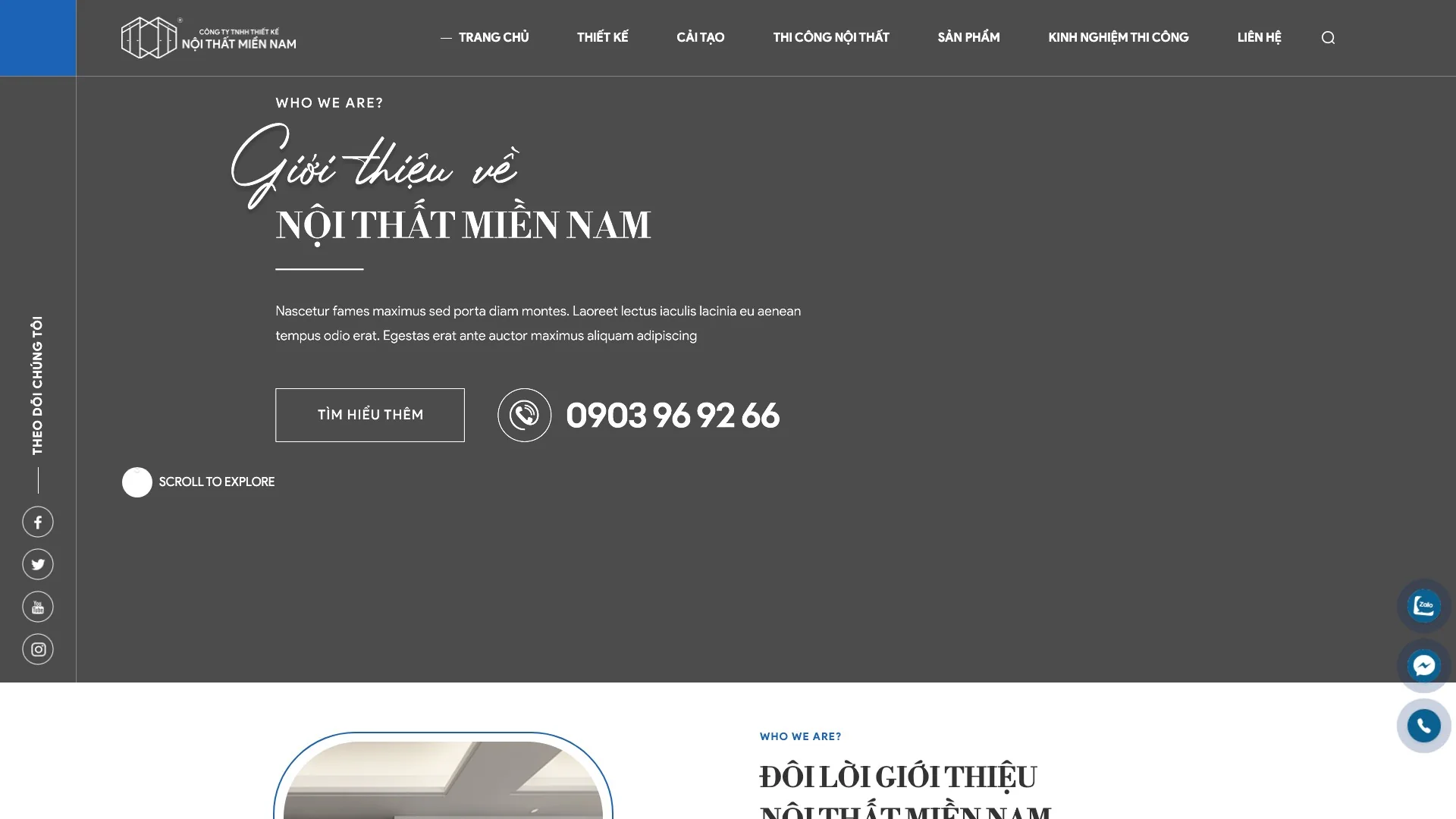 Nội Thất Miền Nam production website preview